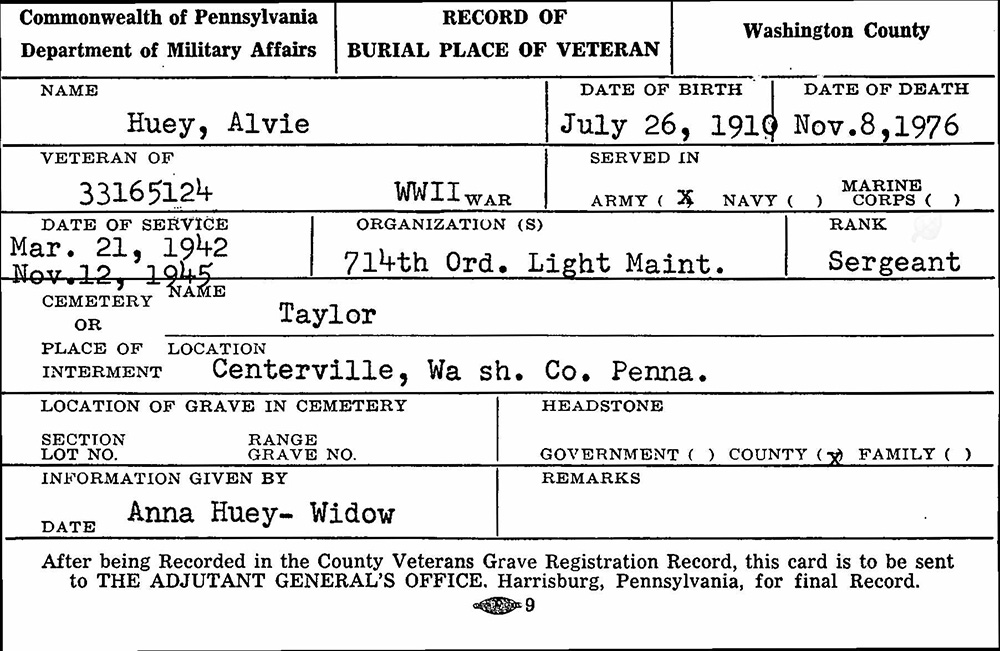 veteran burial